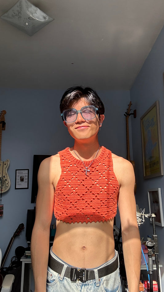 "Orenjch" - Crocheted Top